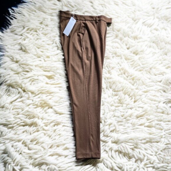 NWT ADYSON PARKER Dot Jacquard Split Hem in Natural Jacquard Size 8 - Picture 4 of 7